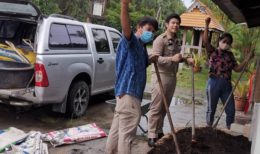 วันที่ 27 เมษายน 2563​เกษตรนรารวมพลังทำแปลงเกษตรเพื่อเป็นต้นแบบเศรษฐกิจพอเพียง  ช่วงการระบาดของ Covid-19​